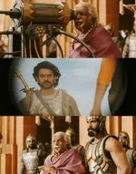 nassar memes, memes, plain memes, nassar plain meme, telugu memes - Bijjaladeva shocked seeing Baahubali