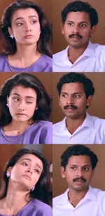 amala memes, memes, plain memes, amala plain meme, malayalam memes - Maya flirting with the attender