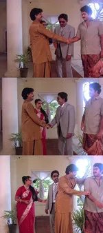 mazha peyyunnu maddalam kottunnu memes, memes, plain memes, mazha peyyunnu maddalam kottunnu movie meme, mazha peyyunnu maddalam kottunnu movie plain meme, mazha peyyunnu maddalam kottunnu movie malayalam memes - Krishna Kurup ignoring Madhavan