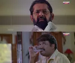 hallo memes, memes, plain memes, hallo movie meme, hallo movie plain meme, hallo movie malayalam memes - Sivaraman drinking in front of Bada Sab
