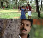 classmates memes, memes, plain memes, classmates movie meme, classmates movie plain meme, classmates movie malayalam memes - Satheeshan looking at Sukumaran and Thara talking