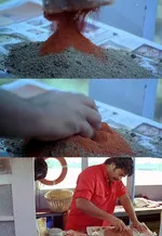 mayavi memes, memes, plain memes, mayavi movie meme, mayavi movie plain meme, mayavi movie malayalam memes - Mahi mixing chilli powder with sand