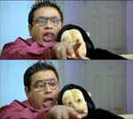 pachakuthira memes, memes, plain memes, pachakuthira movie meme, pachakuthira movie plain meme, pachakuthira movie malayalam memes - Akash pointing at TV