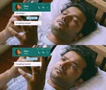 virus memes, memes, plain memes, virus movie meme, virus movie plain meme, virus movie malayalam memes - Abid Rahman reading whatsapp message