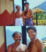 amina tailors memes, memes, plain memes, amina tailors movie meme, amina tailors movie plain meme, amina tailors movie malayalam memes - Moidheen and Majeed laughing