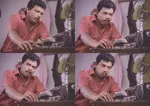 kallan kappalil thanne memes, memes, plain memes, kallan kappalil thanne movie meme, kallan kappalil thanne movie plain meme, kallan kappalil thanne movie malayalam memes - Kalari Gurukkal listening to audio record